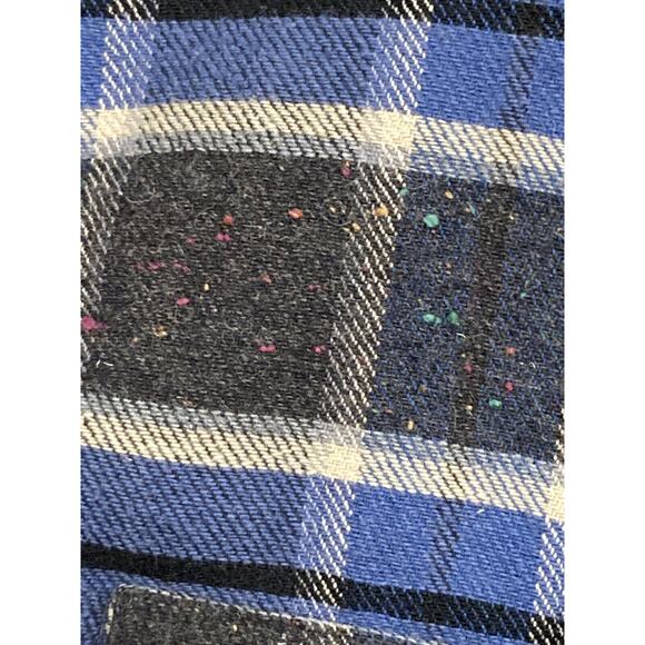 Mens Shirt Jacket L Flannel Plaid lined Work Outdoors Streetwear Fall Layering - Picture 4 of 8